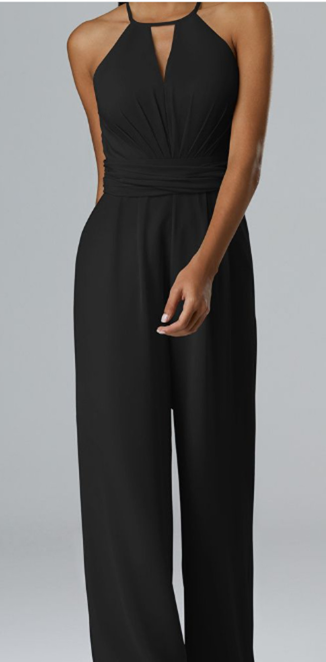 FORMAL PARTY AW 6 S black Peggie sleeveless straight leg jumpsuit NEW 0B18